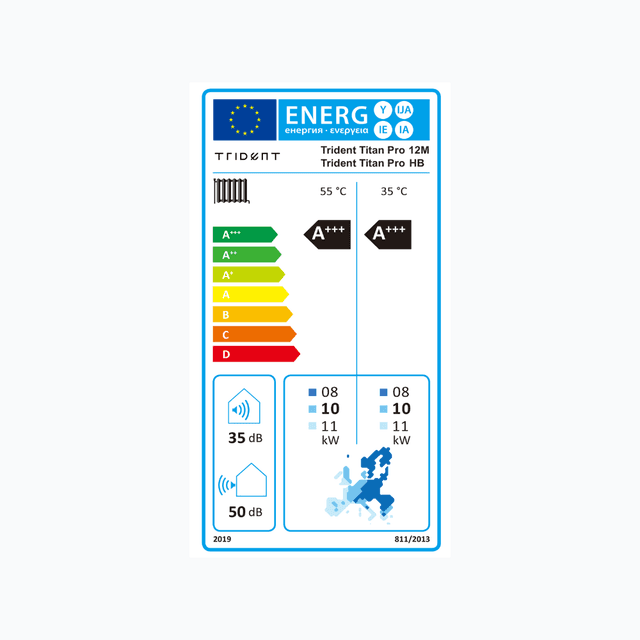 Trident Titan Pro 12M-HB - Energia címke
