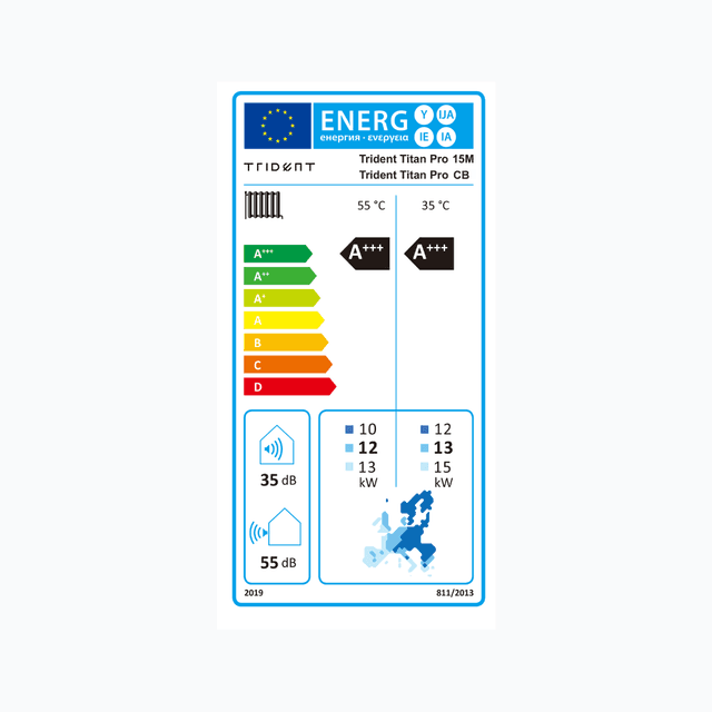 Trident Titan Pro 15M-CB - Energia címke